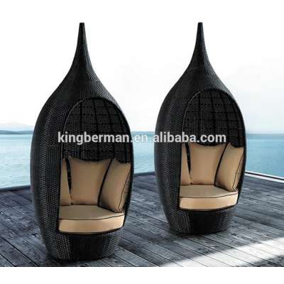 Outdoor rattan furniture Double Outdoor Rattan Sunbed Special Wicker Rattan Day Bed