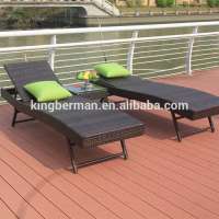 Rattan Furniture Outdoor Lounger Rattan Sun Lounger Hotel Beach Chaise Lounge Chairs