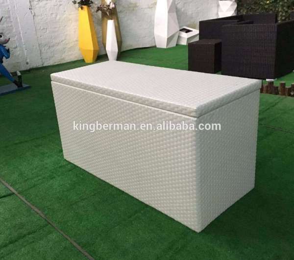 Outdoor Rattan Furniture Wicker Cushion Box Rattan Outdoor Storage Boxes