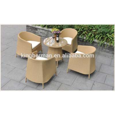 Outdoor Furniture Garden Tables and Chairs Dining round glass dining table and 4 chairs